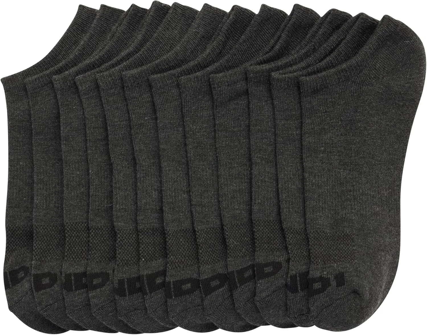 AND1 Men's No Show Socks - 12 Pack Performance Stretch Athletic Compression Socks for Men - Sports Low Cut Socks (6-12.5)
