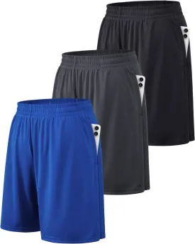 BALENNZ Athletic Shorts for Men with Pockets and Elastic Waistband Quick Dry Activewear