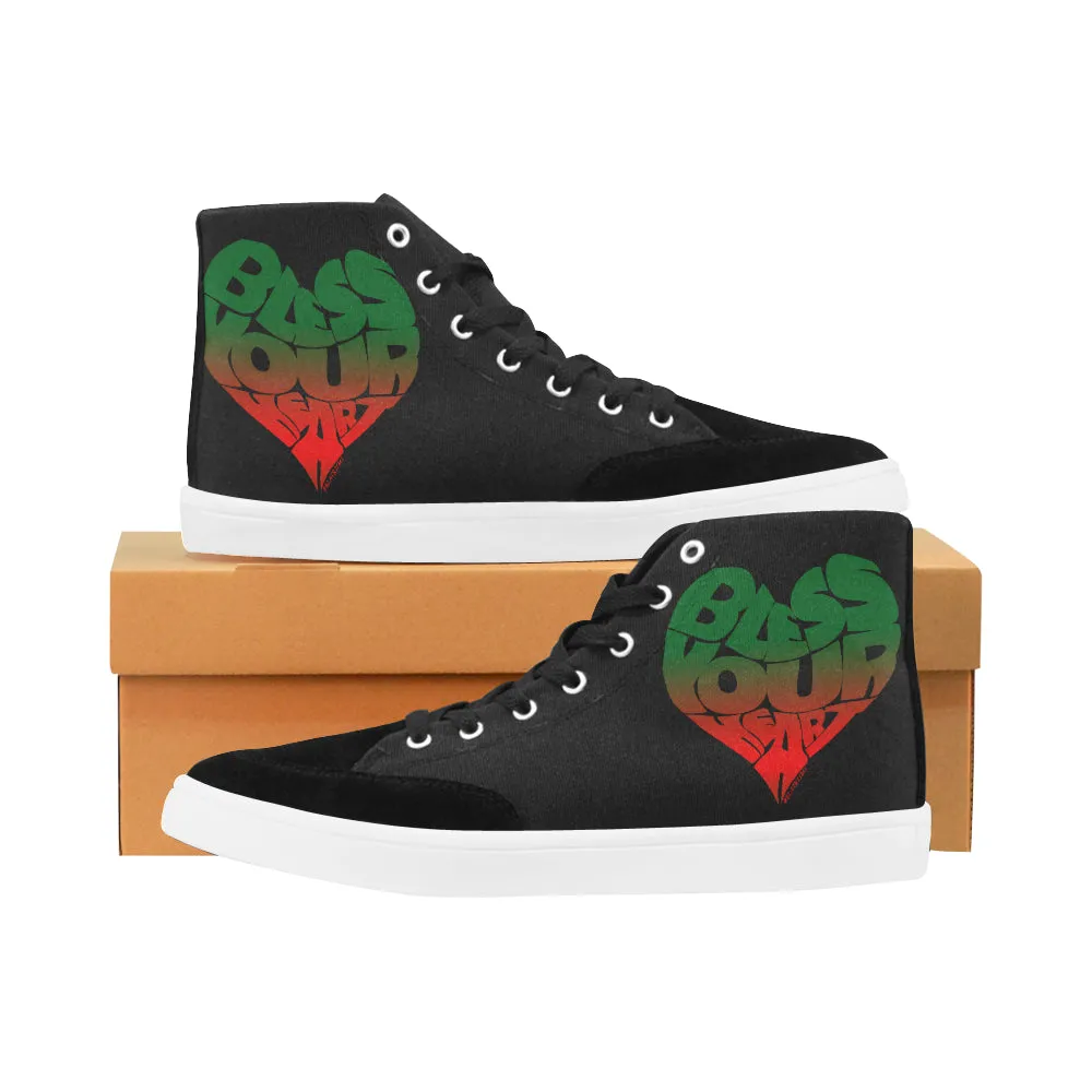 BLESS YOUR HEART MEN'S HI-TOP SHOES