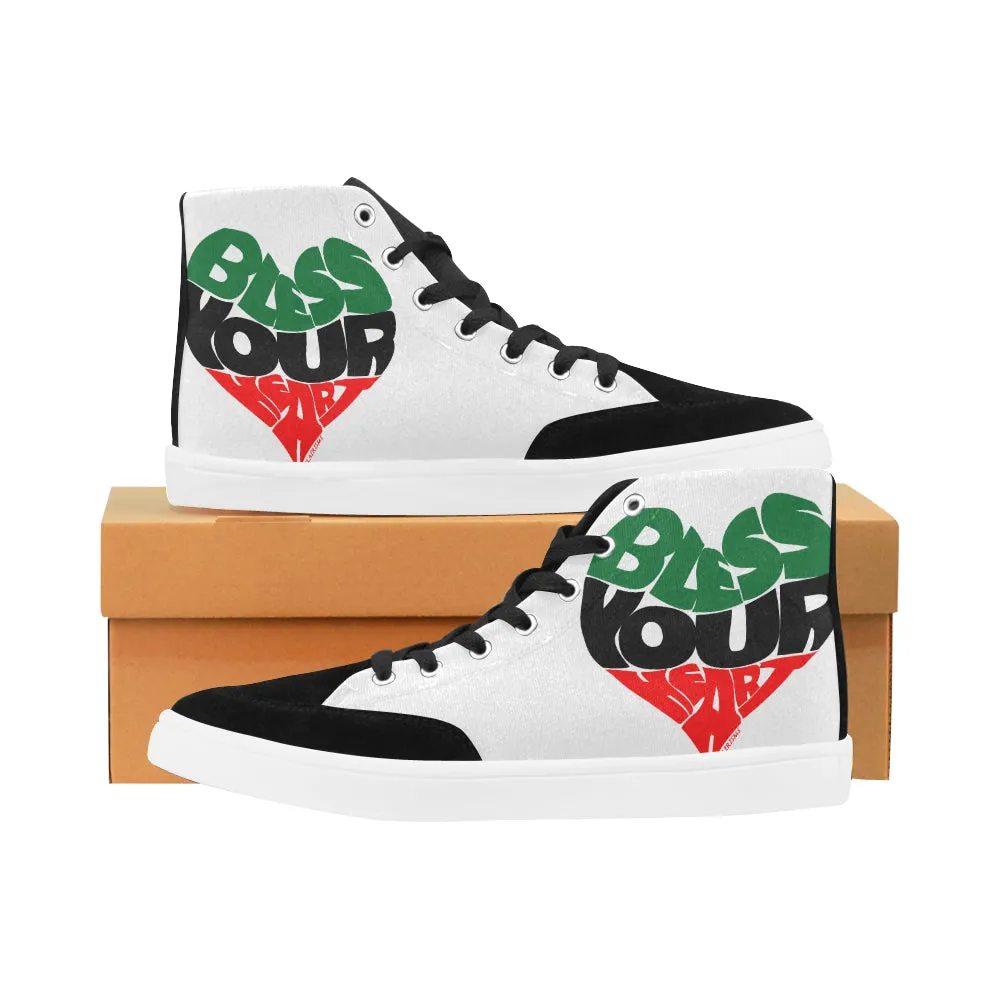 BLESS YOUR HEART MEN'S HI-TOP SHOES