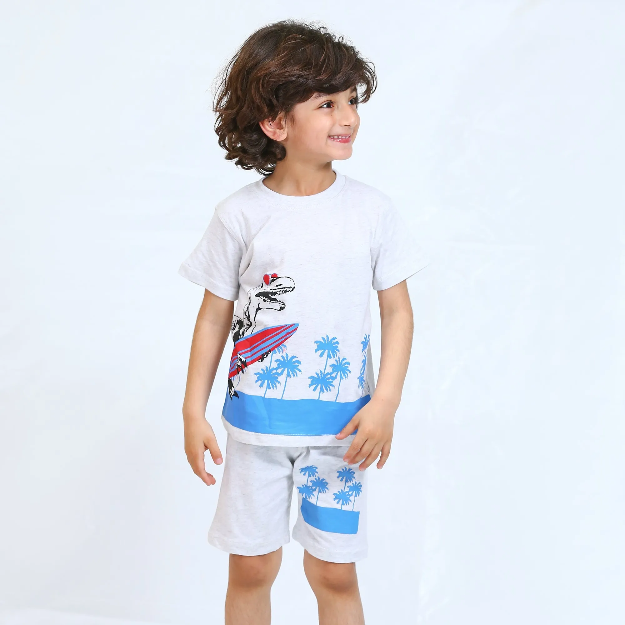 BOYS 2PC SUIT DINOSAUR