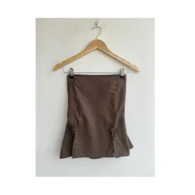 Brown linen top