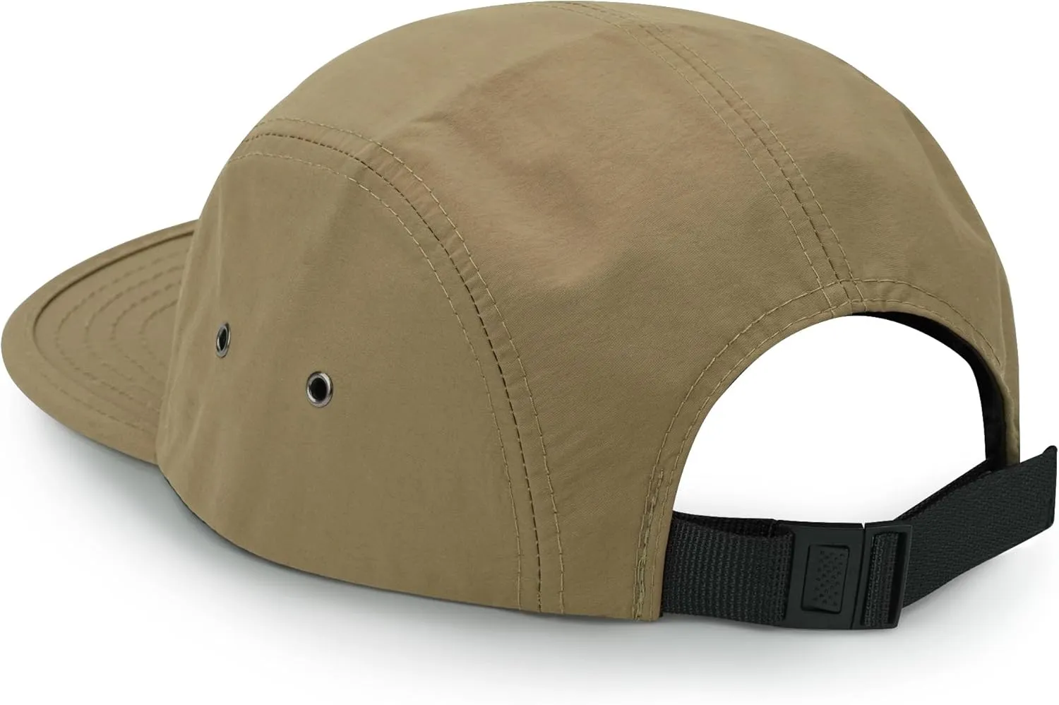 CLAPE Men's Snapback Hat 5 Panel Hat Women Flat Brim Embroidered Baseball Cap with Adjustable Straps Outdoor Camper Hat