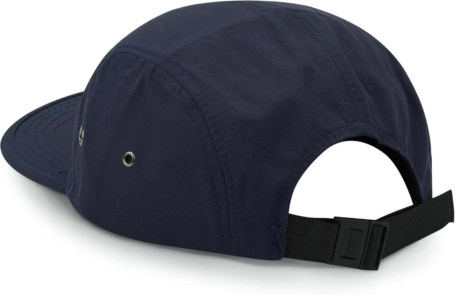 CLAPE Men's Snapback Hat 5 Panel Hat Women Flat Brim Embroidered Baseball Cap with Adjustable Straps Outdoor Camper Hat
