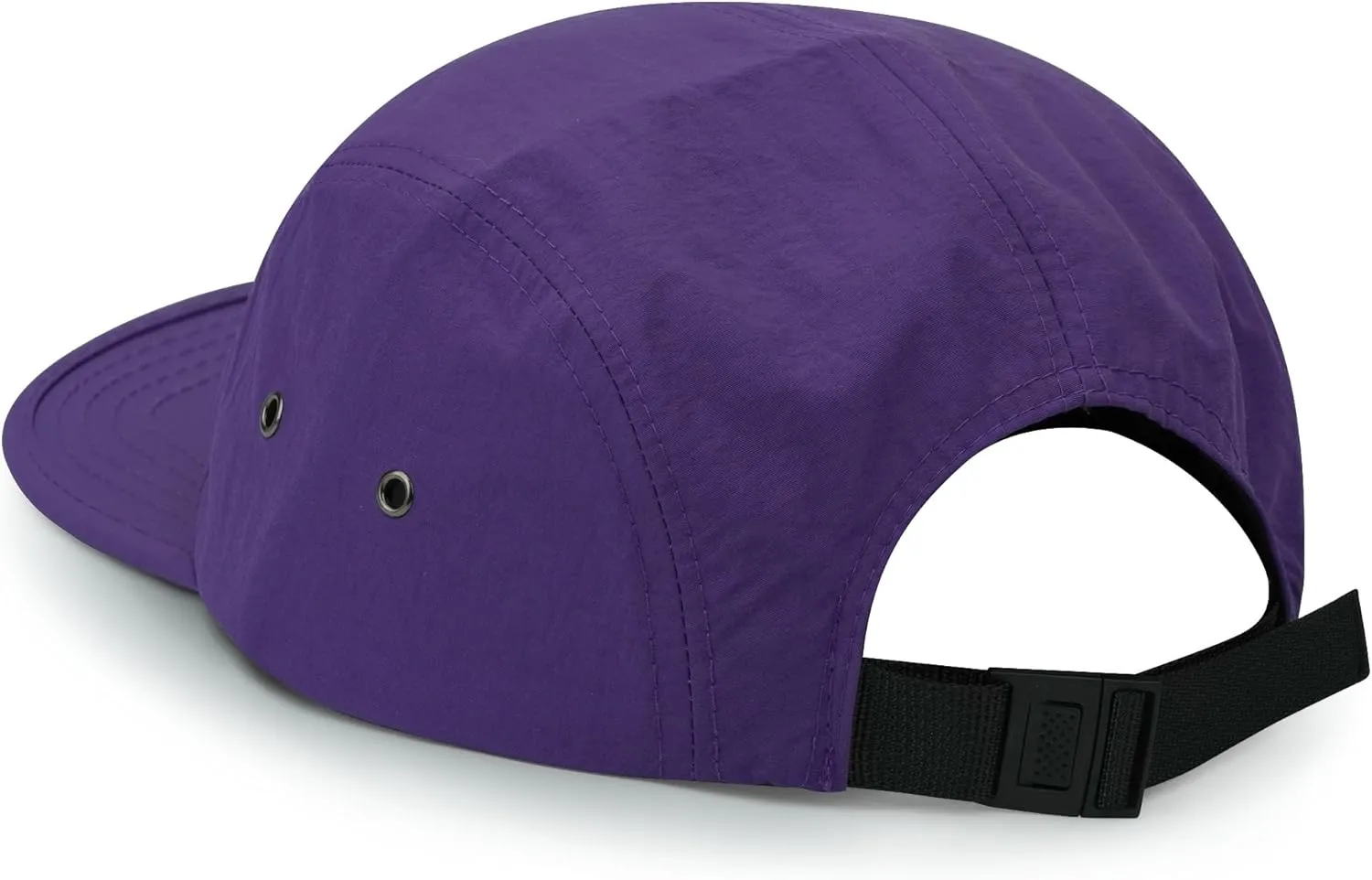CLAPE Men's Snapback Hat 5 Panel Hat Women Flat Brim Embroidered Baseball Cap with Adjustable Straps Outdoor Camper Hat