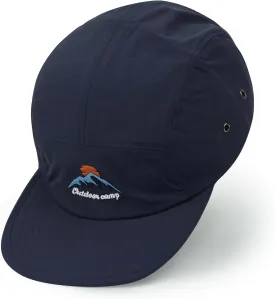 CLAPE Men's Snapback Hat 5 Panel Hat Women Flat Brim Embroidered Baseball Cap with Adjustable Straps Outdoor Camper Hat