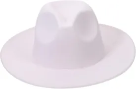 Elegant Fedora Wide Brim Hat Men's Women's Jazz Cap for Parties Special Occasions