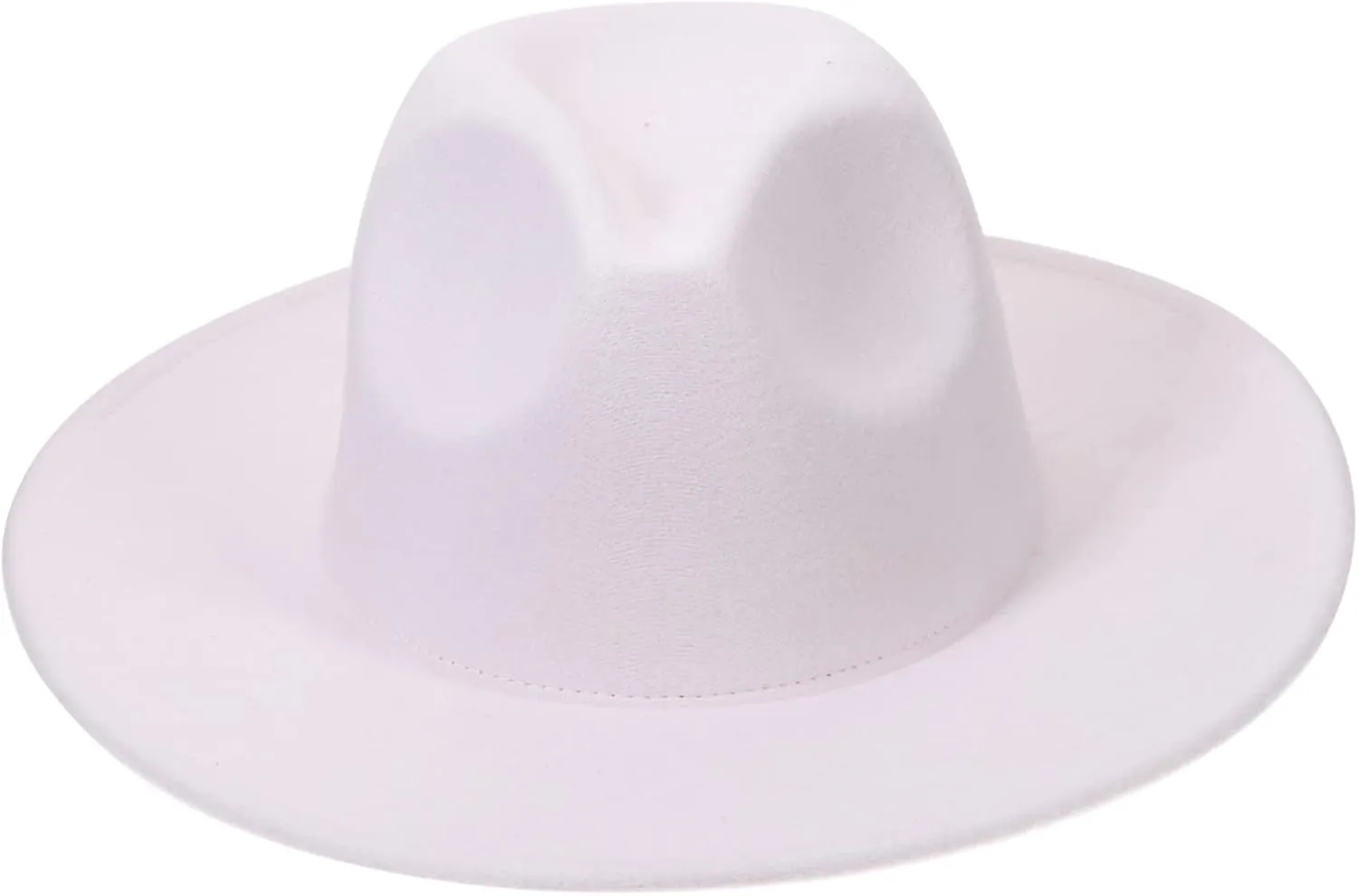 Elegant Fedora Wide Brim Hat Men's Women's Jazz Cap for Parties Special Occasions