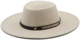 Fedora Hats for Women Wide Brim Men Cap Felted Hat Panama Church Wedding Men Women's Hat
