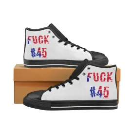 FUCK #45 MEN'S LARGE HI-TOP SHOES
