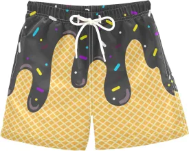 Little Boys Swim Trunks Beach Board Shorts Quick Dry Swimsuit Bathing Suits with Mesh Lining