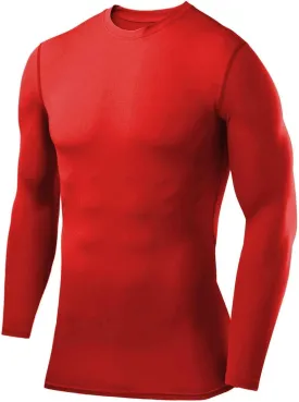 Men's Compression Shirts Long Sleeve Athletic Workout Top, Rash Guard Base Layer Sports Undershirt - Crew Neck