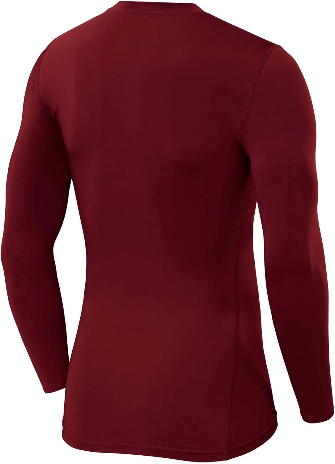 Men's Compression Shirts Long Sleeve Athletic Workout Top, Rash Guard Base Layer Sports Undershirt - Crew Neck
