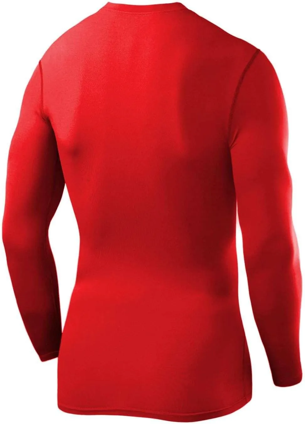 Men's Compression Shirts Long Sleeve Athletic Workout Top, Rash Guard Base Layer Sports Undershirt - Crew Neck