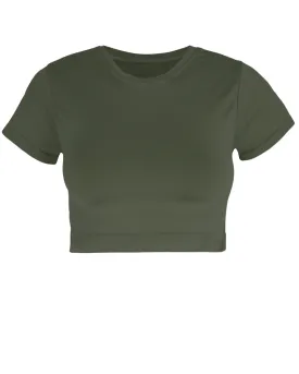 MINDFUL Crop Top | Olive
