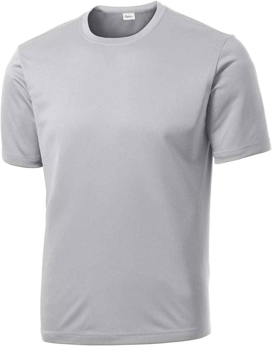 Opna Men's Big & Tall Short Sleeve Moisture Wicking Athletic T-Shirts Regular Sizes & XLT's