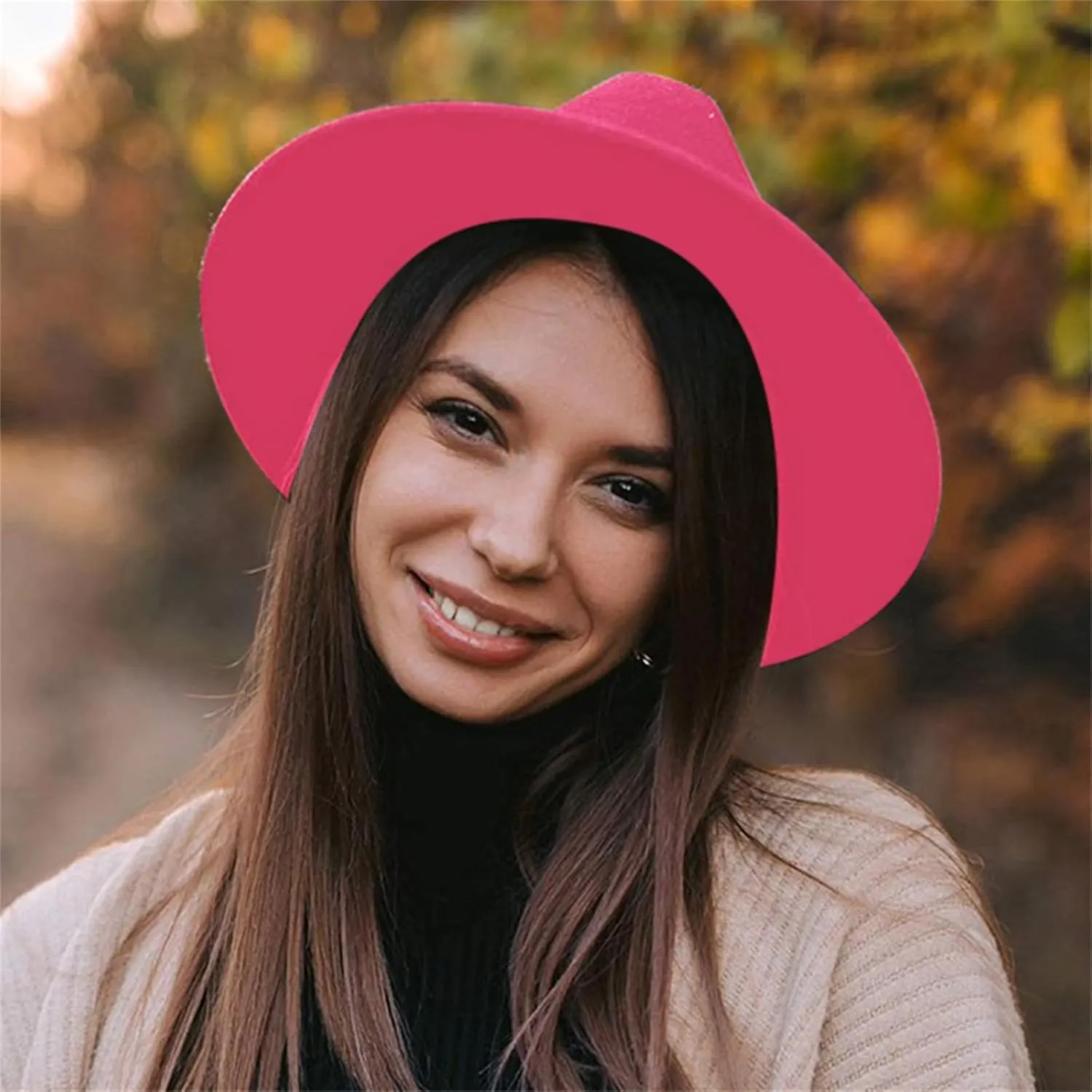 Solid Fedora Hats for Mens/Womens Fedora Hats Wide Brim Fedora Hats Rancher Hat