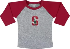 Stanford University Newborn Baby Toddler Ragland Shirt,Cardinal,18 Months