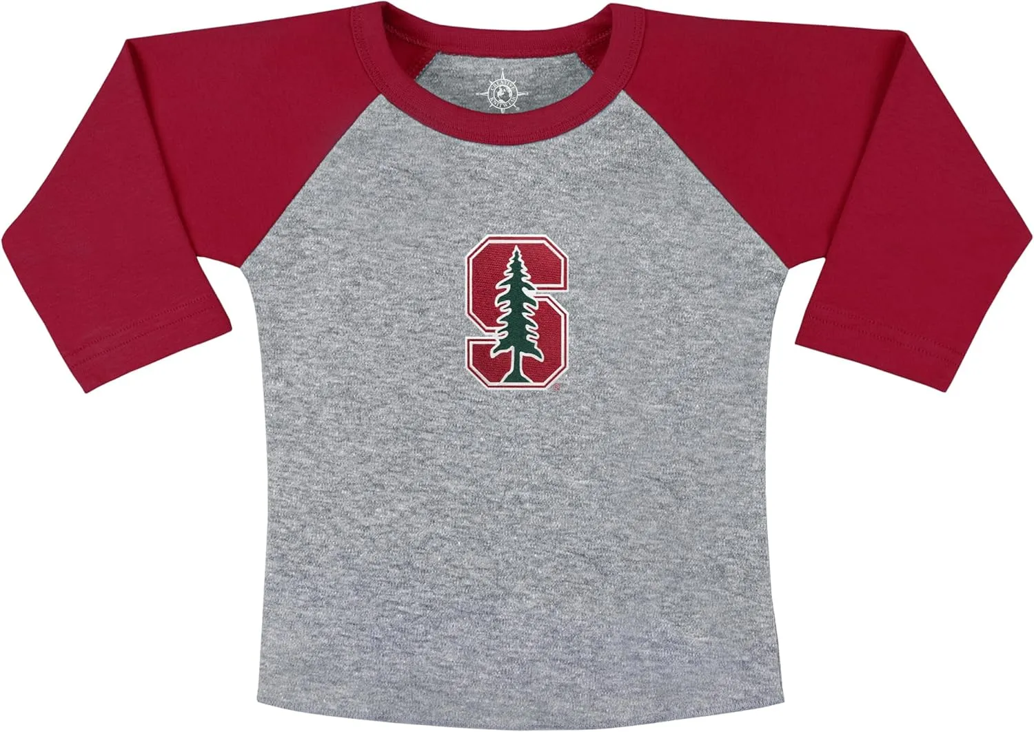 Stanford University Newborn Baby Toddler Ragland Shirt,Cardinal,18 Months