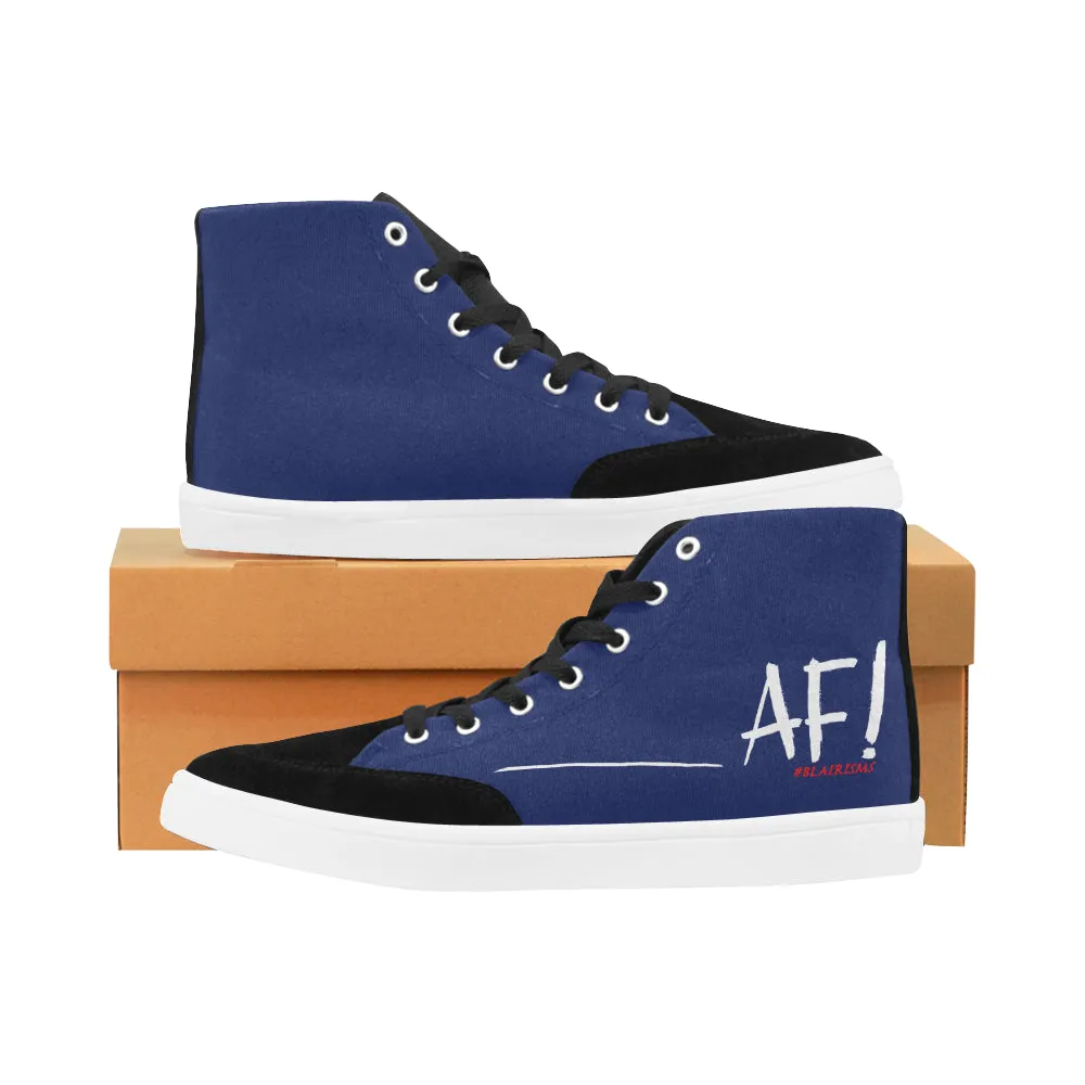 WHITE AF WOMEN'S HI-TOP SHOES