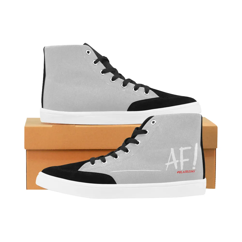WHITE AF WOMEN'S HI-TOP SHOES