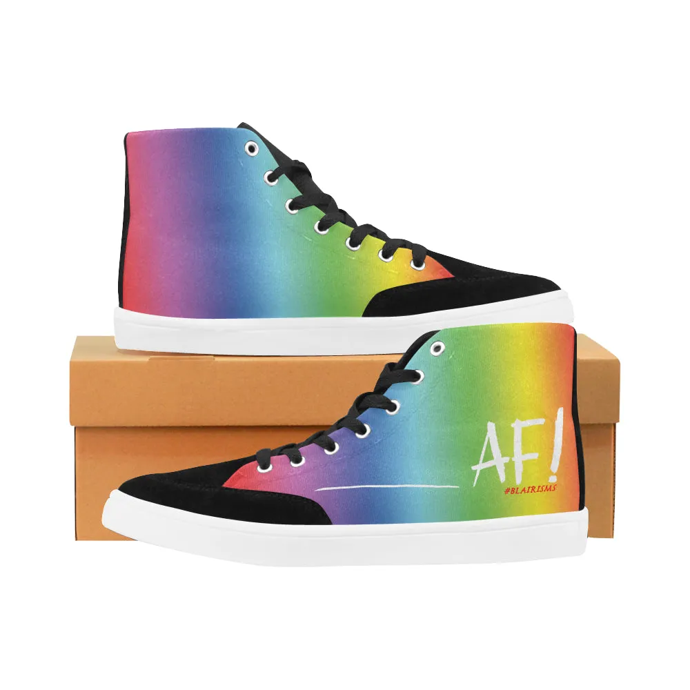 WHITE AF WOMEN'S HI-TOP SHOES