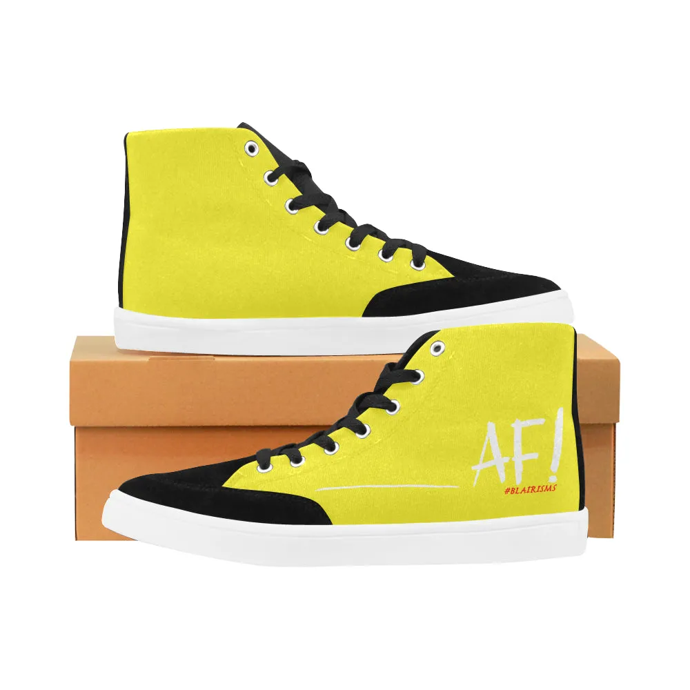 WHITE AF WOMEN'S HI-TOP SHOES