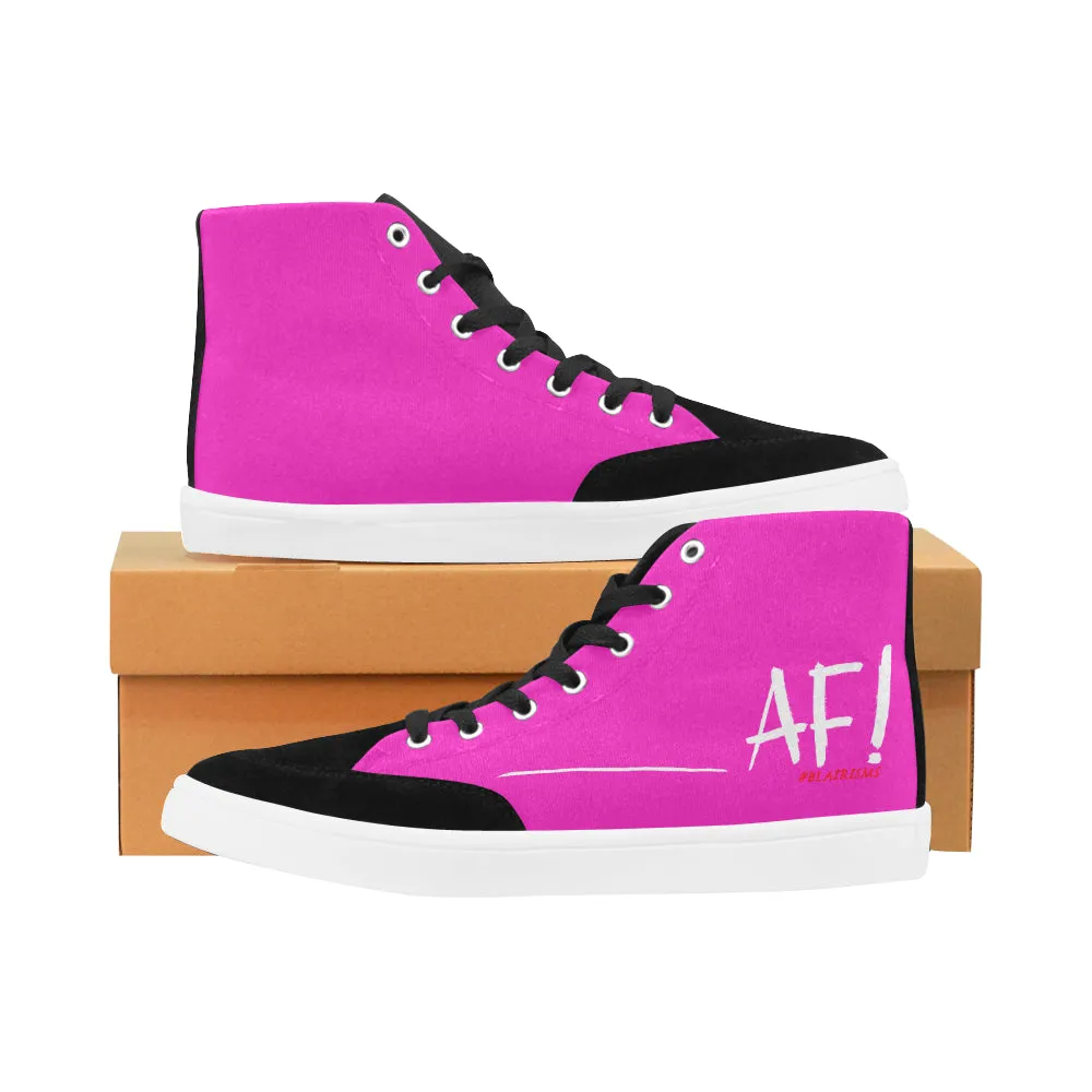 WHITE AF WOMEN'S HI-TOP SHOES