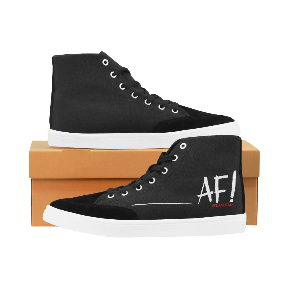 WHITE AF WOMEN'S HI-TOP SHOES