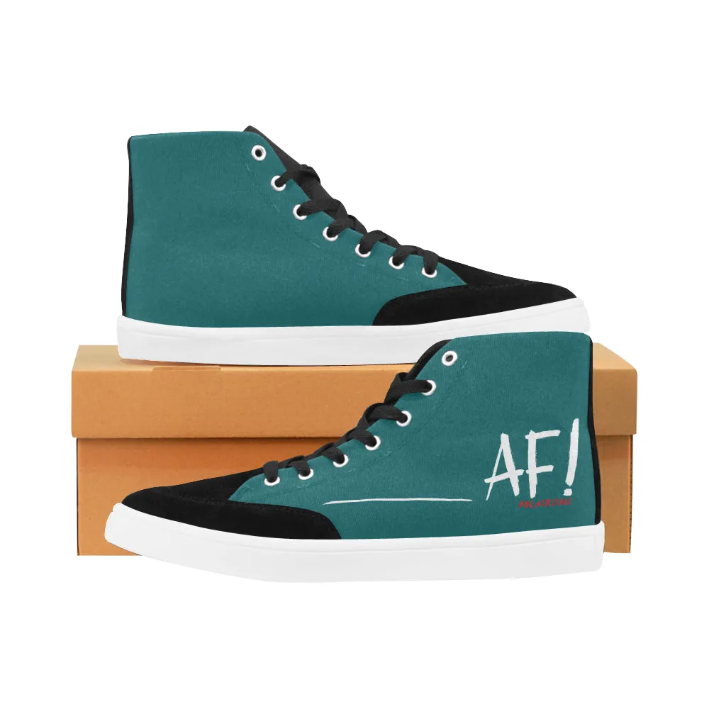 WHITE AF WOMEN'S HI-TOP SHOES