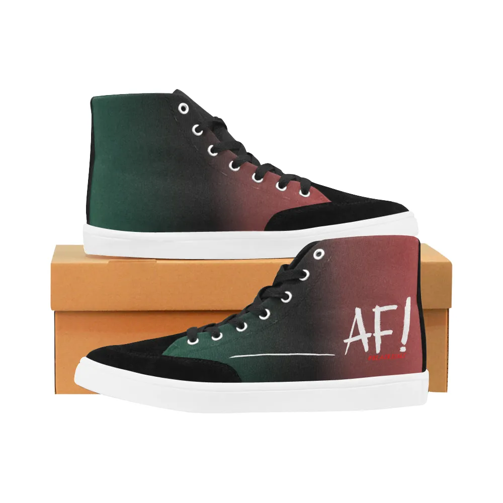 WHITE AF WOMEN'S HI-TOP SHOES