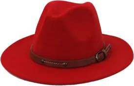 Women Wide Brim Fedora Hat Unisex Mens Womens Church Hats Panama Hats Felted Jazz Hats Rancher Hats