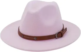 Women Wide Brim Fedora Hat Unisex Mens Womens Church Hats Panama Hats Felted Jazz Hats Rancher Hats